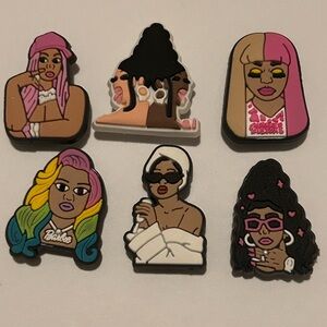 NWOT Crocs’ Jibbitz Style Charms Pop Culture Women Set of SIX NWOT